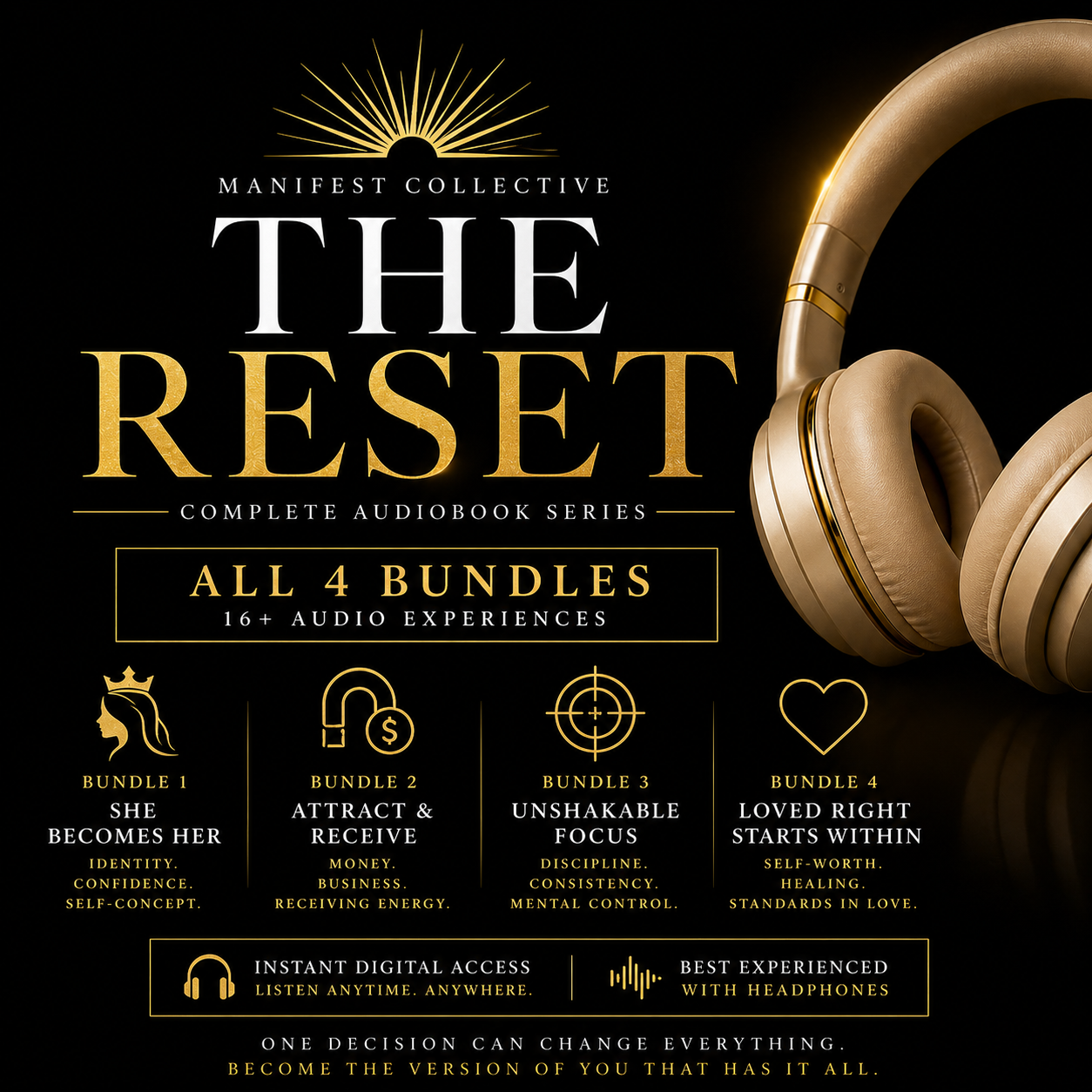The RESET- COMPLETE Audiobook Series (All 4 Bundles)